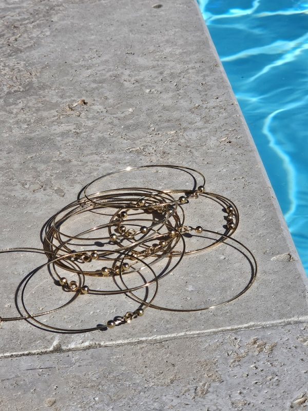 bracelets joncs gold filled