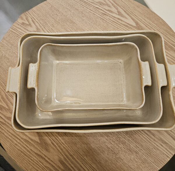 Plats à four rectangulaire en grès