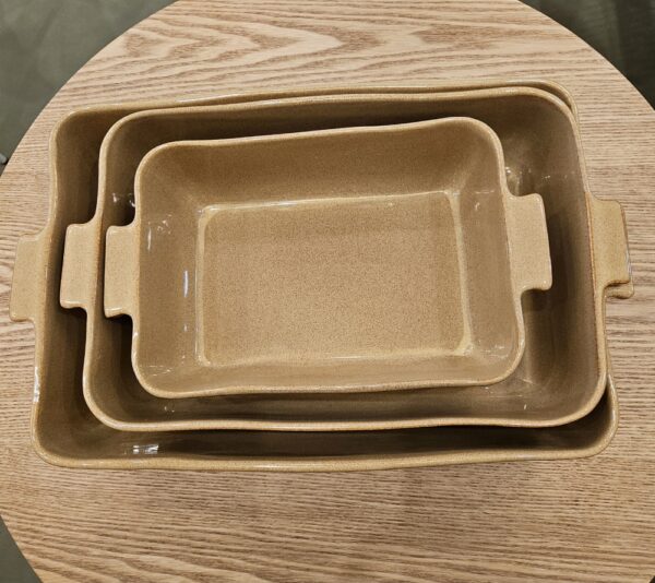 Plats à four rectangulaire en grès